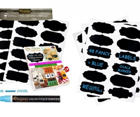 Kitchen Supreme launches Chalkboard Labels with reversible tip blue marker