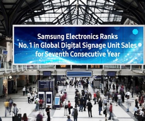 Samsung Electronics Ranks No. 1 in Global Digital Signage Unit Sales for 7th Consecutive Years