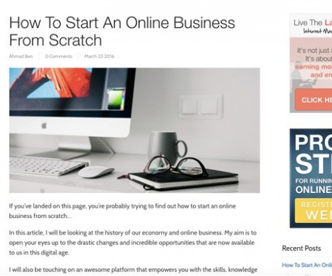Bengu Marketing Posts Guide on Starting an Online Business